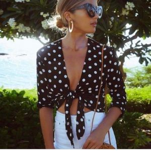 Reformation Casablanca top